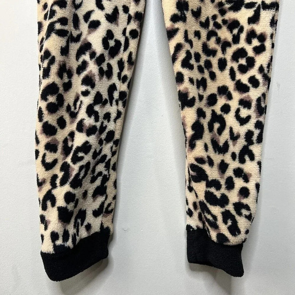 Leopard Print Jump suit Pajamas Cat Ears Costume Women’s Sz Small PJ One Piece - Picture 6 of 10